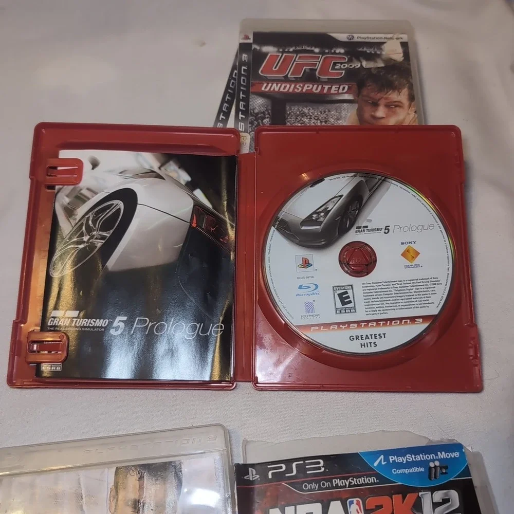 UFC Undisputed 2009, Gran Turismo 5, Fight Night Rnd 3, Nba 2k10 & 12, PS3 Games